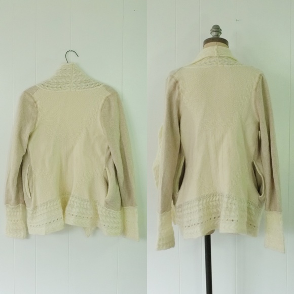 Anthro Knitted & Knotted Regan Mix-Stitch Cardigan - Picture 2 of 8